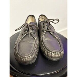 SAS Tripad Metallic Pewter Grey Siesta Lace-up Casual Moc Shoes, size 7.5